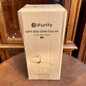 iFurffy Soft Dog Cone Collar for Dogs After Surgery Large Size — NEW!
